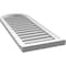 Ekena Millwork Round Top Surface Mount PVC Gable Vent: Functional, w/ 2"W x 2"P Brickmould Sill Frame, 16"W x 42"H GVPRT16X4203SF - alternate 3